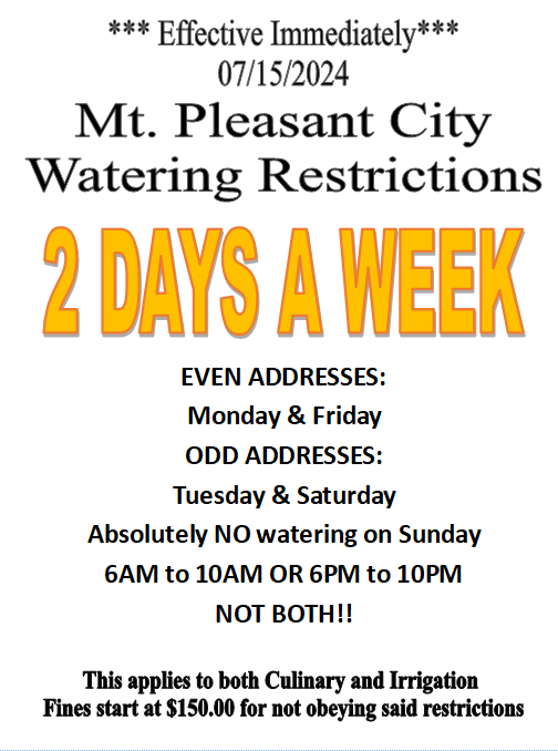 Water RestrictionsJuly24
