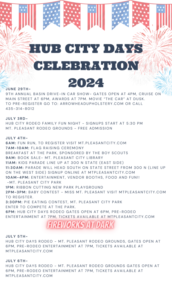 2024 Schedule of Events
